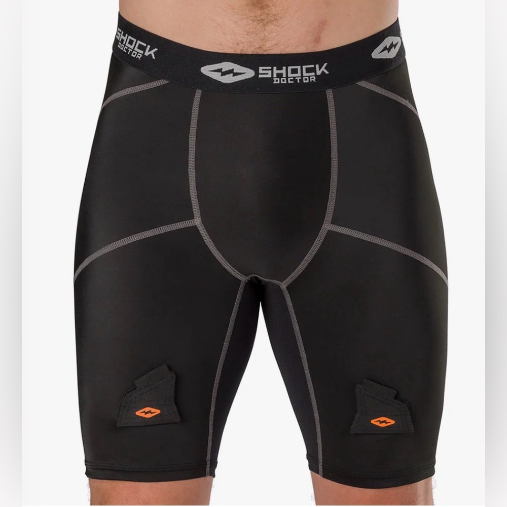 Shock Doctor Compression Hockey Short with Bio-Flex Cup L